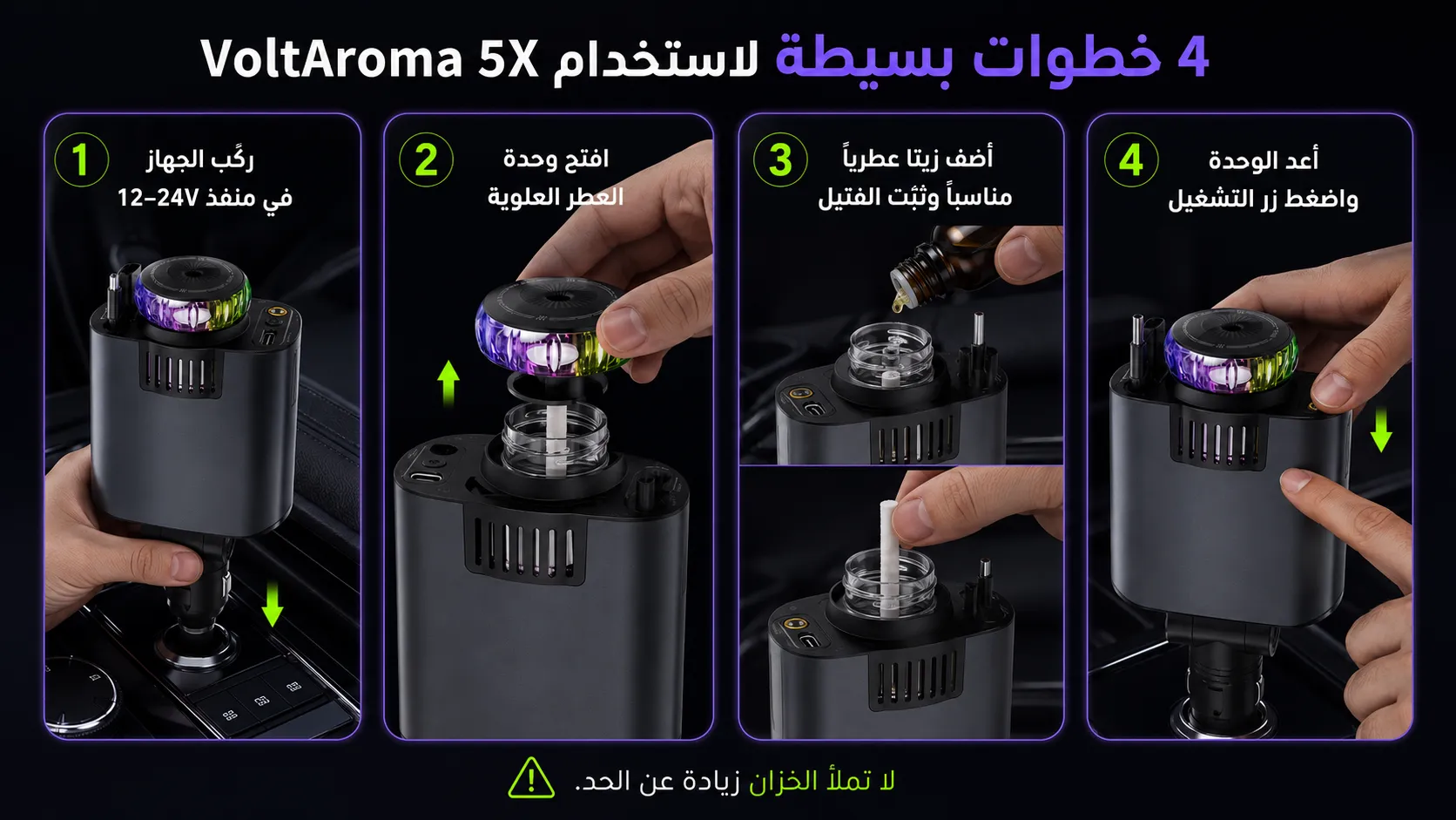 خطوات تركيب واستخدام فولت أروما 5X